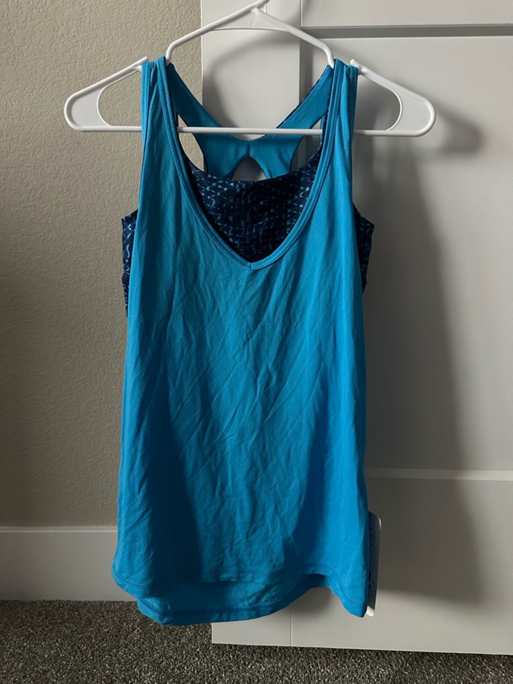 NEW Lululemon Mesh Worthy Tank + Sports Bra Size 4 Blue Racerback NWT